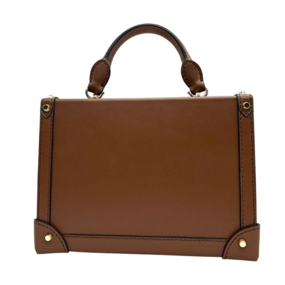 Michael Kors Brown and Tan Woven Handbag - Picture 2 of 9